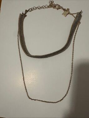 Layered Gold-Tone Choker Chain Necklace Set